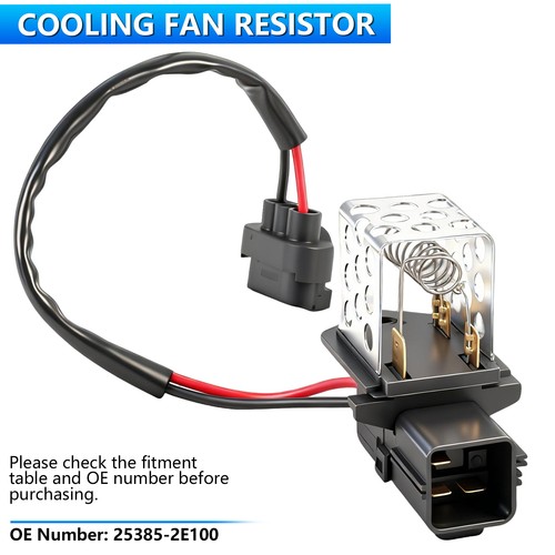 Engine cooling fan - fan, resistor